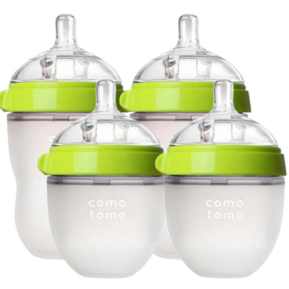 Kit 4 mamadeiras comotomo 150ml + 250ml Verde