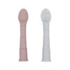 Kit De Colheres Em Silicone Kushies Rose