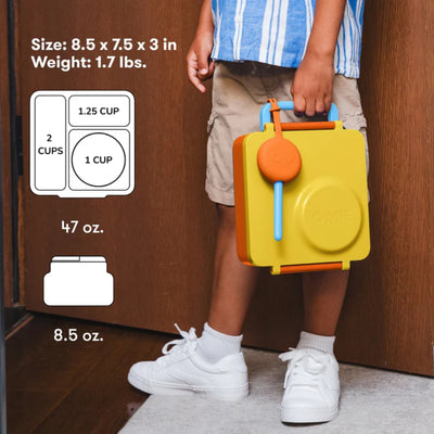 Lancheira Térmica Infantil Omiebox Sunshine - Fácil de Abrir para Pequenas Mãos