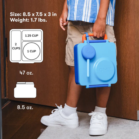 Lancheira Térmica Infantil Omiebox Sky Blue