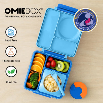 Lancheira Térmica Infantil Omiebox Sky Blue - Materiais Seguros e Alta Durabilidade