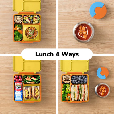 Lancheira Térmica Infantil Omiebox Sunshine - Organização Inteligente para o Lanche Escolar