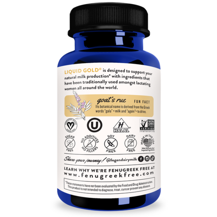 
    Legendairy Milk Liquid Gold - Suplemento de Amamentação 60 CAPS - Legendairy Milk Babytunes
  