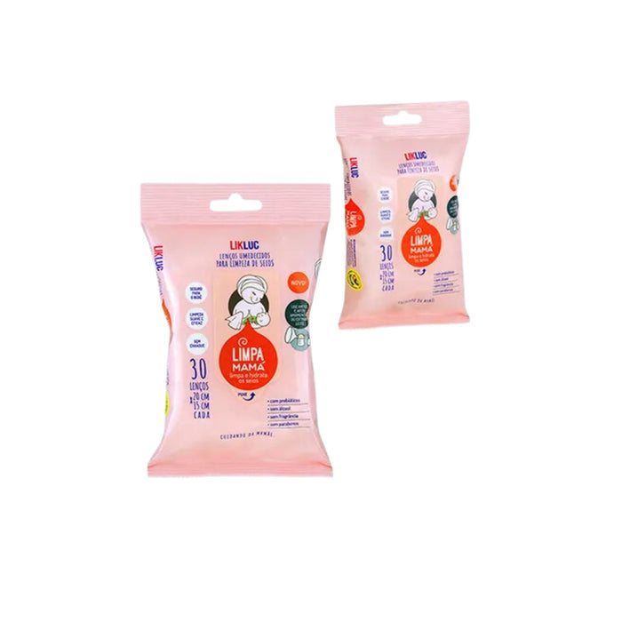 
    Limpa Mamá - Lenços Umidecidos Para Higiene dos Seios Likluc - LikLuc Babytunes
  