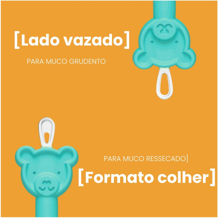 
    Limpador De Nariz e Ouvido com Estojo Oogiebear 2 Unidades Raspberry & Seafoam
  
