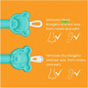 Limpador De Nariz e Ouvido com Estojo Oogiebear 2 Unidades Raspberry & Seafoam - Oogiebear Babytunes