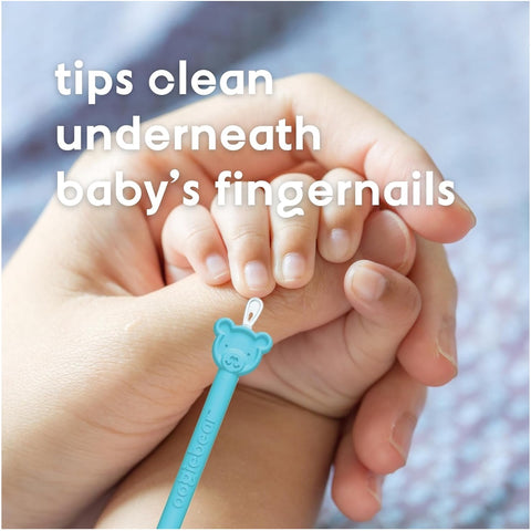 Limpador De Nariz e Ouvido com Estojo Oogiebear 2 Unidades Raspberry & Seafoam - Oogiebear Babytunes