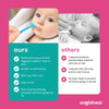 Limpador De Nariz e Ouvido com Estojo Oogiebear 2 Unidades Raspberry & Seafoam