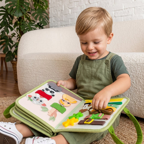 Livrinho Sensorial de Atividades Tiny Love Busy Book Boho Chic