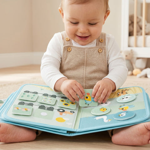 Livrinho Sensorial de Atividades Tiny Love Busy Book Farmers Funday