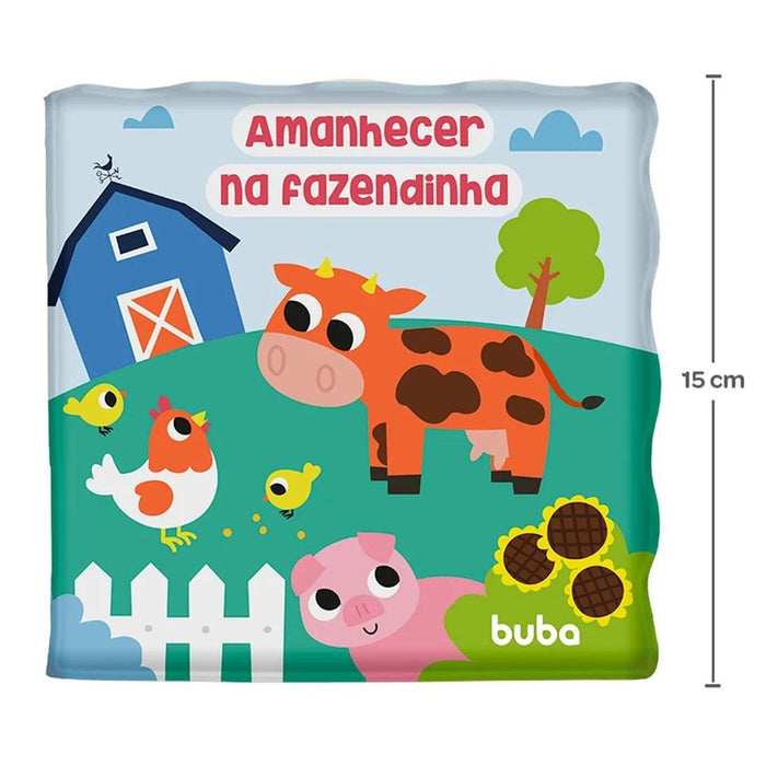 
    Livrinho de Banho Buba Amanhecer na Fazendinha - Buba Babytunes
  