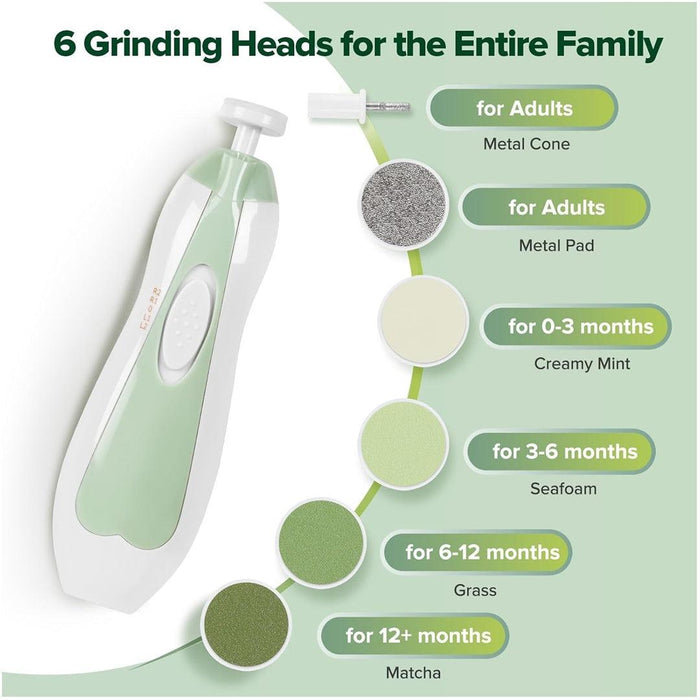 
    Lixa De Unha Elétrica Para Bebês Haakaa Verde - Haakaa Babytunes
  