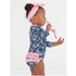 Maiô Infantil Ruffle Butts Moonlit Meadow FPS50+