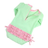 Maiô Infantil Ruffle Butts Spring Green Seersucker FPS50+ - Ruffle Butts Babytunes