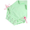 Maiô Infantil Ruffle Butts Spring Green Seersucker FPS50+ - Ruffle Butts Babytunes