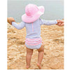 Maiô Infantil Ruffle Butts Striped Blue FPS50+ - Ruffle Butts Babytunes