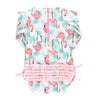 Maiô Infantil Ruffle Butts Vibrant Flamingo FPS50+ - Ruffle Butts Babytunes