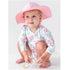 Maiô Infantil Ruffle Butts Vibrant Flamingo FPS50+