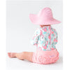 Maiô Infantil Ruffle Butts Vibrant Flamingo FPS50+ - Ruffle Butts Babytunes