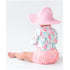 Maiô Infantil Ruffle Butts Vibrant Flamingo FPS50+