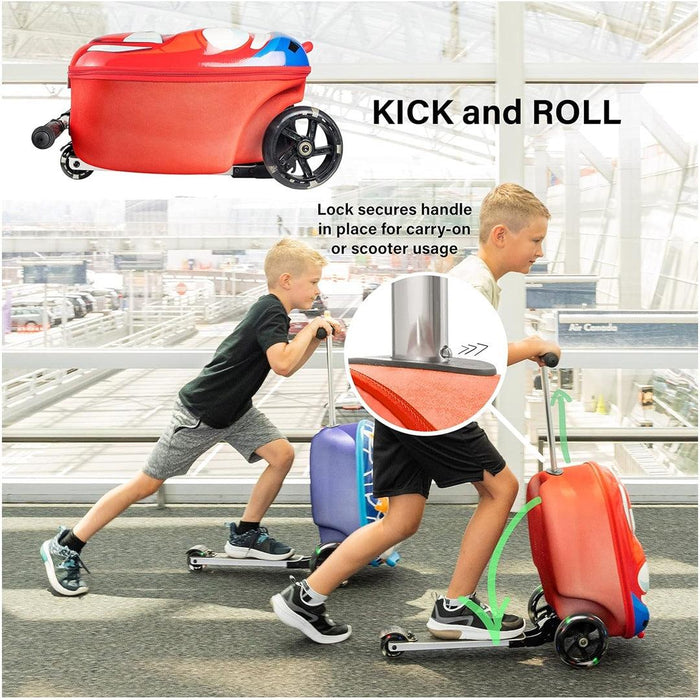 
    Mala de Rodinhas Patinete Infantil Kiddietotes Carro de Corrida - KIDDIETOTES Babytunes
  