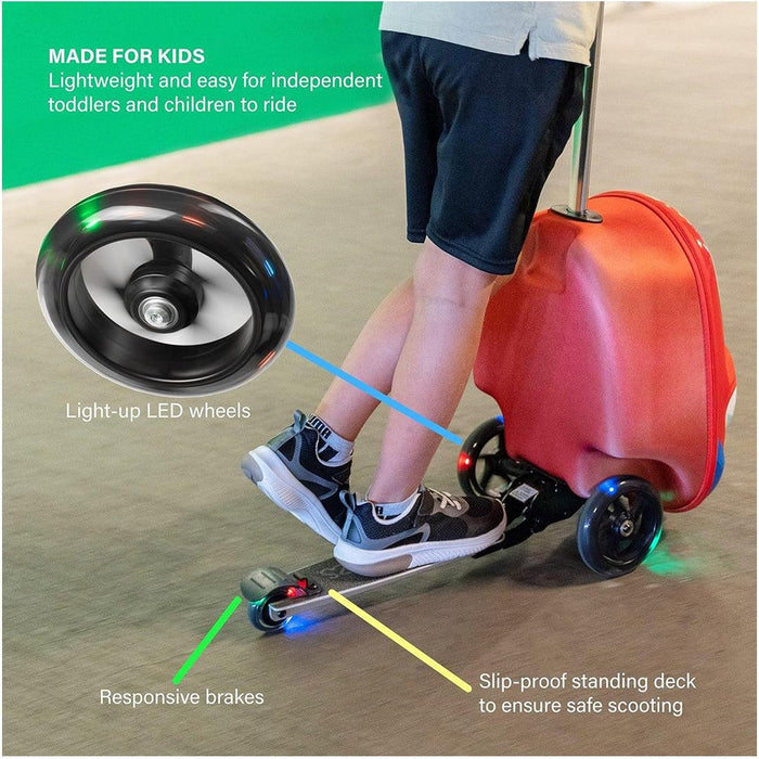 
    Mala de Rodinhas Patinete Infantil Kiddietotes Carro de Corrida - KIDDIETOTES Babytunes
  