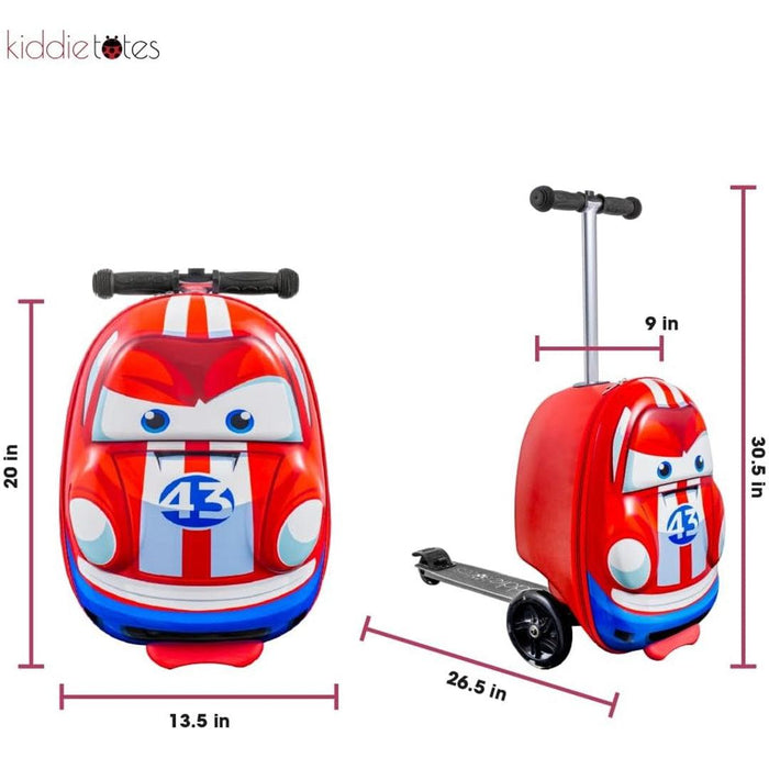 
    Mala de Rodinhas Patinete Infantil Kiddietotes Carro de Corrida - KIDDIETOTES Babytunes
  