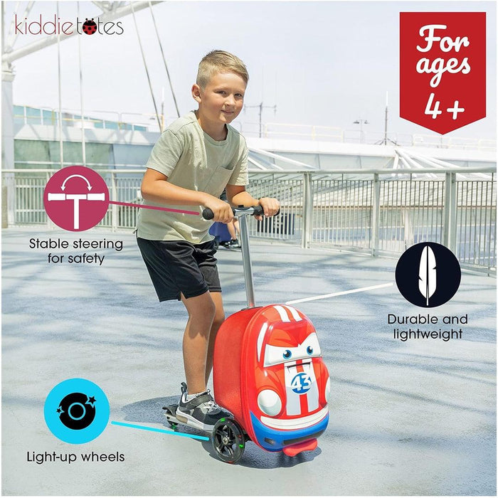 
    Mala de Rodinhas Patinete Infantil Kiddietotes Carro de Corrida - KIDDIETOTES Babytunes
  