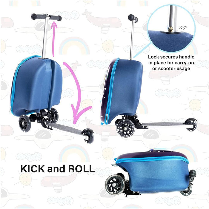 
    Mala de Rodinhas Patinete Infantil Kiddietotes Espaço - KIDDIETOTES Babytunes
  