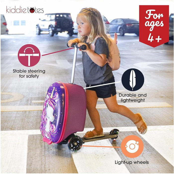 
    Mala de Rodinhas Patinete Infantil Kiddietotes Unicórnio - KIDDIETOTES Babytunes
  