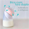 Mamadeira Angulada em Silicone Marcus & Marcus 120ML Rosa - Marcus & Marcus Babytunes
