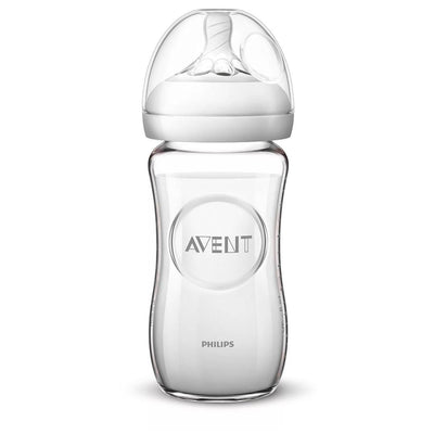 Mamadeira Avent Pétala Vidro Transparente 240ML - Fácil de Utilizar e Limpar