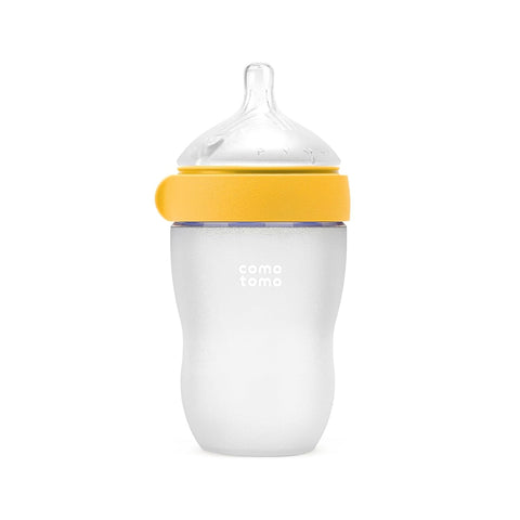 Mamadeira Comotomo Silicone Gen 2 250ml Amarelo