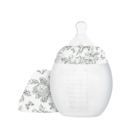 Mamadeira Élhée Tartine et Chocolat Toile de Jouy Grey 240ml - 0M+ - Élhée Babytunes