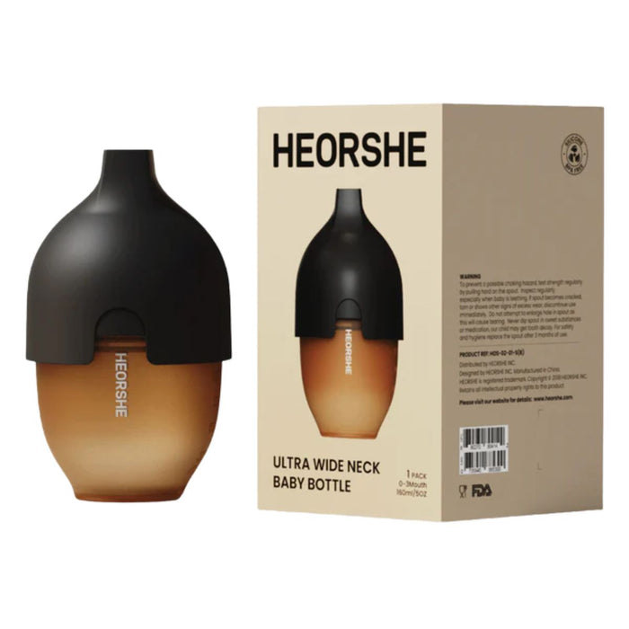 
    Mamadeira HEORSHE 160ML Black - HEORSHE Babytunes
  