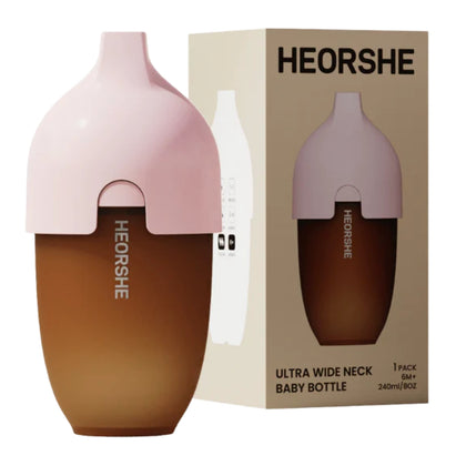 Mamadeira HEORSHE 240ML Pink - HEORSHE Babytunes