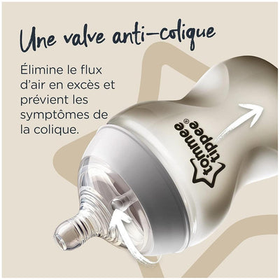 Mamadeira Tommee Tippee Transparente 260ML - Silicone Macio