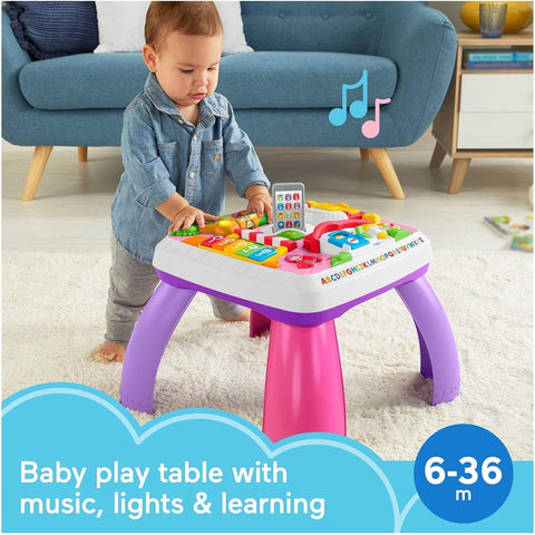 Mesa De Atividade Fisher Price Aprender e Brincar Passeando Pela Cidade Rosa - Fisher Price Babytunes