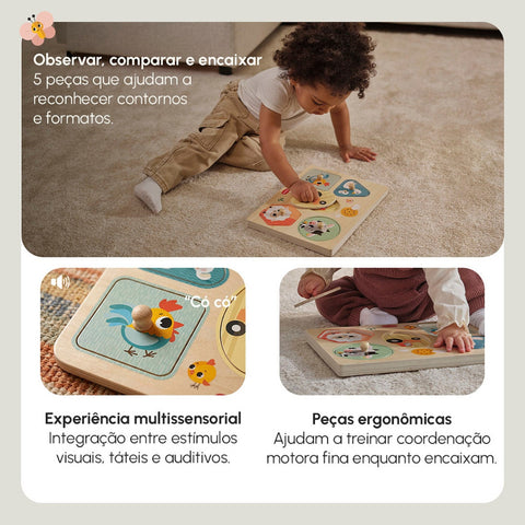 Meu Primeiro Quebra-Cabeças Sonoro Tiny Love Farmers Fun Day