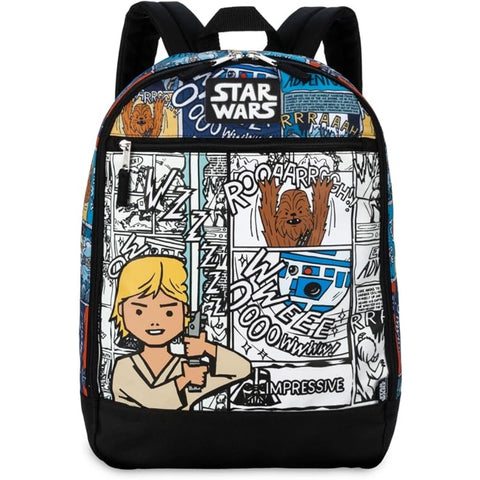 Mochila Infantil Disney Star Wars Em Quadrinhos Preta
