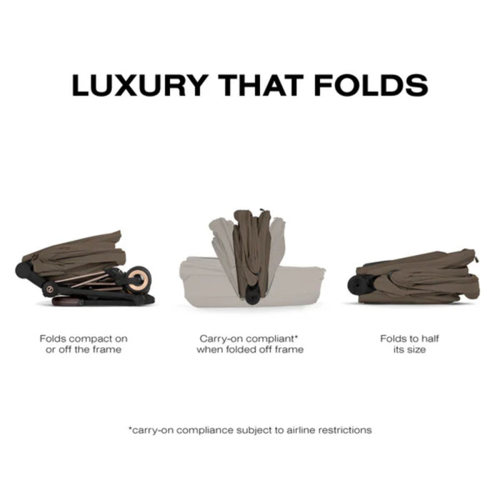 
    Moisés Infantil Cybex Mios/Coya Fold Lux Style Collection Coconut Brown
  