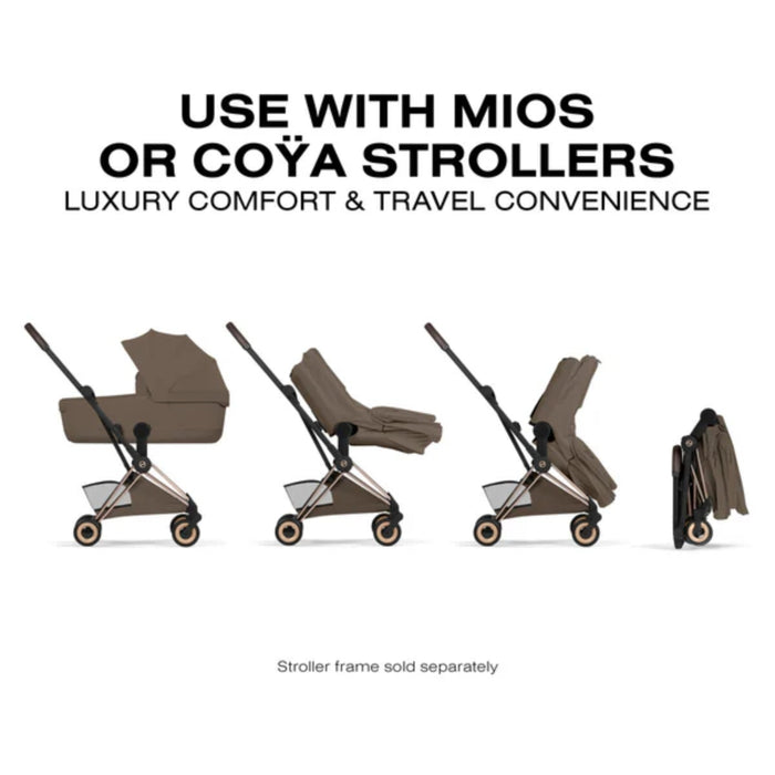 
    Moisés Infantil Cybex Mios/Coya Fold Lux Style Collection Coconut Brown
  