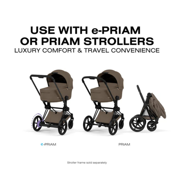 
    Moisés Infantil Cybex Priam Fold Lux Comfort Collection - Coconut Brown
  