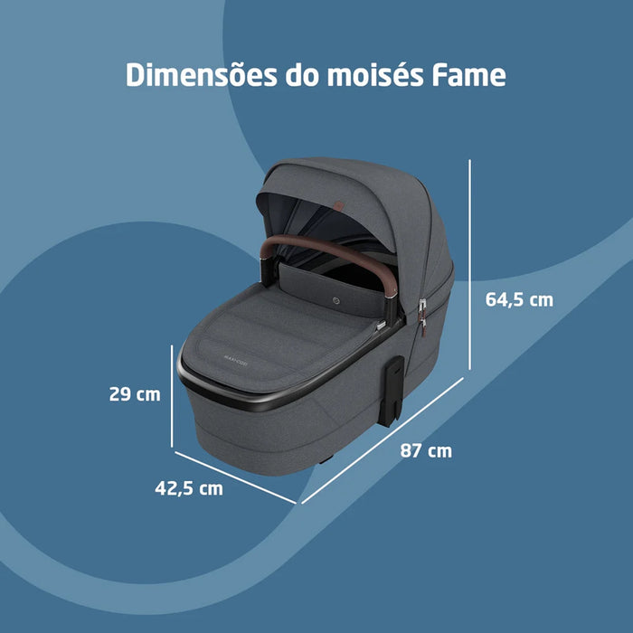
    Moisés Infantil Maxi-Cosi Fame Twillic Graphite - Maxi-Cosi Babytunes
  