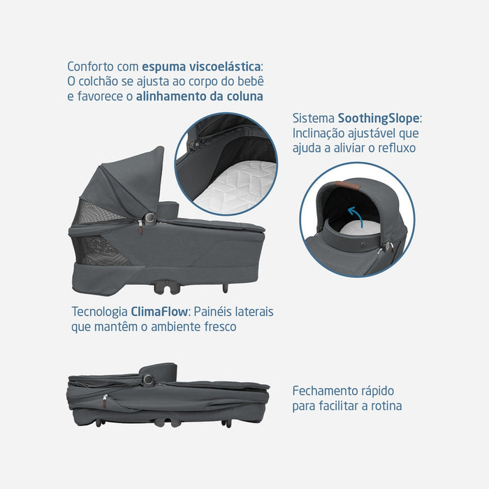 
    Moisés Infantil Maxi-Cosi Sense Twillic Graphite
  