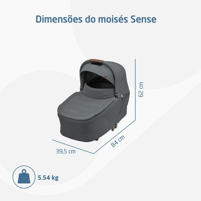 
    Moisés Infantil Maxi-Cosi Sense Twillic Graphite
  