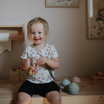 Mordedor Infantil Mushie Nature Teething Ring - Material 100% seguro e atóxico