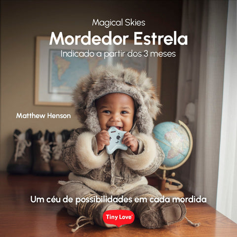 Mordedor Sensorial em Silicone Tiny Love Estrela