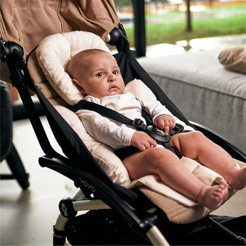 Ninho Redutor Multifuncional Para Carrinho Yogi Baby Algodão Cru
