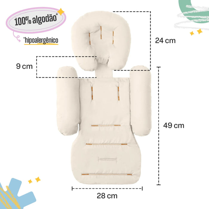 
    Ninho Redutor Multifuncional Para Carrinho Yogi Baby Algodão Cru - Yogi Baby Babytunes
  